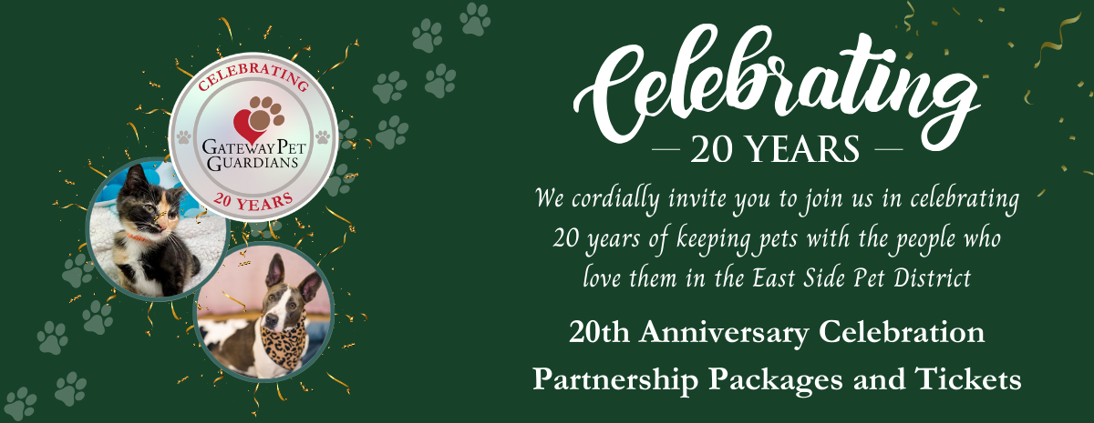 20th Anniversary Celebration for Gateway Pet Guardians